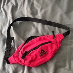 Adidas Fuchsia Belt Bag with Black Strap